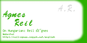 agnes reil business card